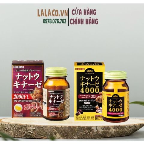 Viên ngăn tai biến và đột quỵ 2000fu 4000fu orihiro nattokinase nội địa nhật bản