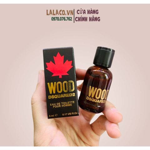 [ Mini ] Nước hoa nam DSQUARED² Wood Pour Homme EDT 5ml