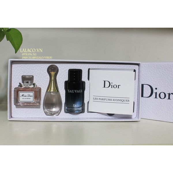 Bộ nước hoa Gift set Nam và Nữ Mini Dior 3pc