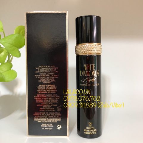 [ Rách seal ] Nước hoa Nữ Elizabeth Taylor White Diamonds Night 100ml