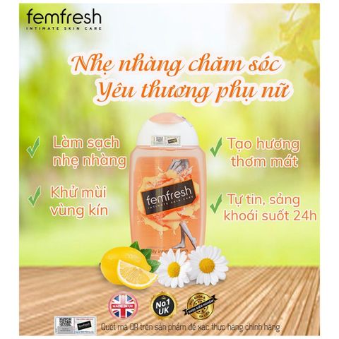 Dung Dịch Vệ Sinh Femfresh Ultimate Care Soothing Wash 250ml Soothing Wash