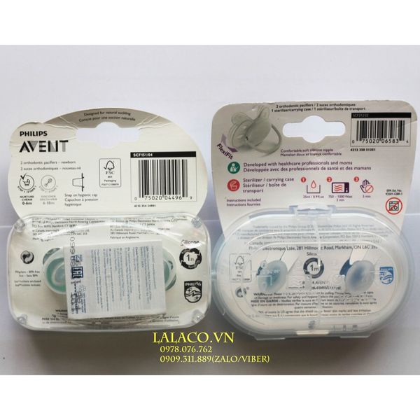Bộ 2 Ty Ngậm Avent -  Hàng Mỹ