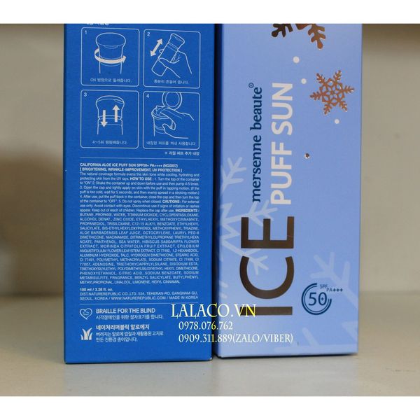 [MẪU MỚI MÀU XANH] Kem Chống Nắng Ice Sun Nature Republic SPF 50 PA+++