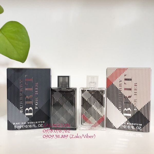 [Mini] Nước hoa Nam & Nữ Burberry Brit 5ml - Hàng Pháp