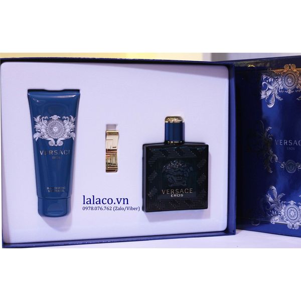 {Sale duy nhất 1 bộ} Bộ nước hoa quà tặng Giftset Versace Eros 3pc