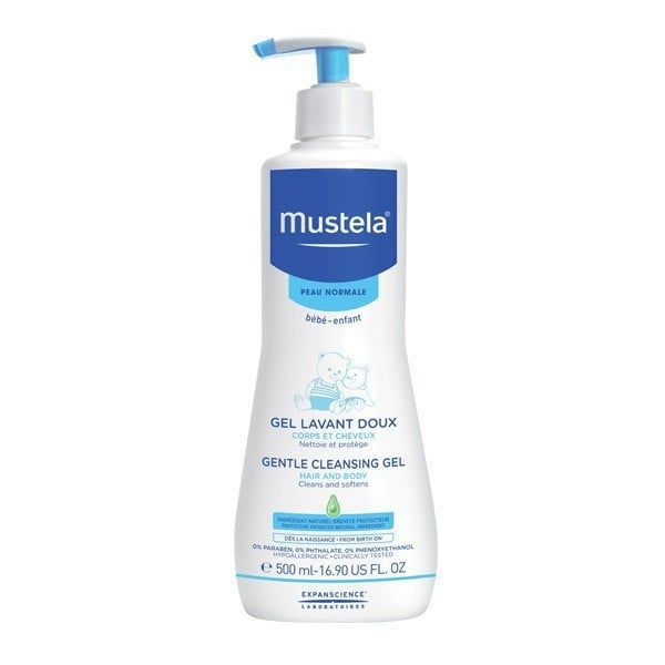 Sữa Tắm Gội Cho Trẻ Sơ Sinh & Em Bé Da Thường Mustela 500ml