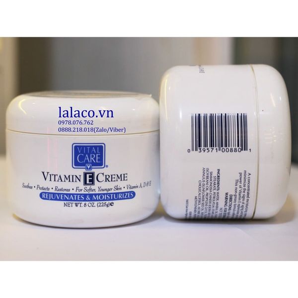 Kem Vitamin E dưỡng ẩm toàn thân Vital Care 225g (Mỹ)