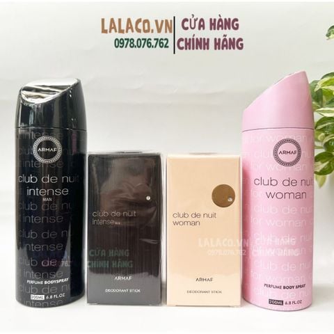 Lăn khử mùi , xịt thơm hương nước hoa quyến rũ ARMAF Club De Nuit Man / Women  cho Nam và Nữ