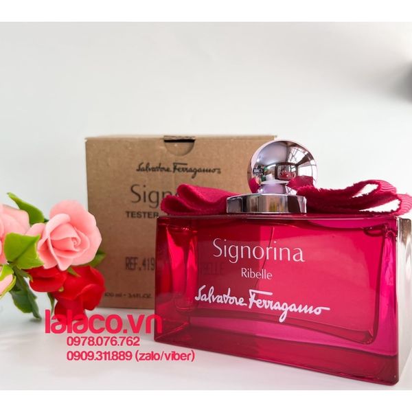 [Tester] Nước Hoa Nữ Salvatore Ferragamo Signorina Ribelle Eau de Parfum 100ml - sig đỏ