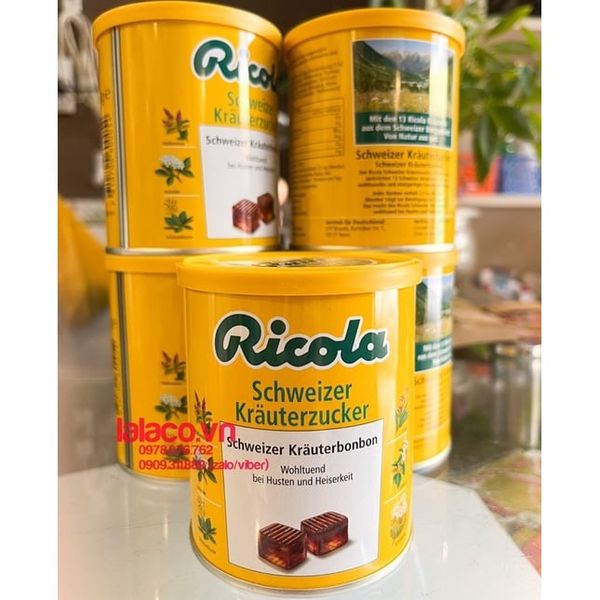 Kẹo Ngậm Thảo Dược Giảm Ho Khàn Giọng Ricola 250 g - Hàng Đức