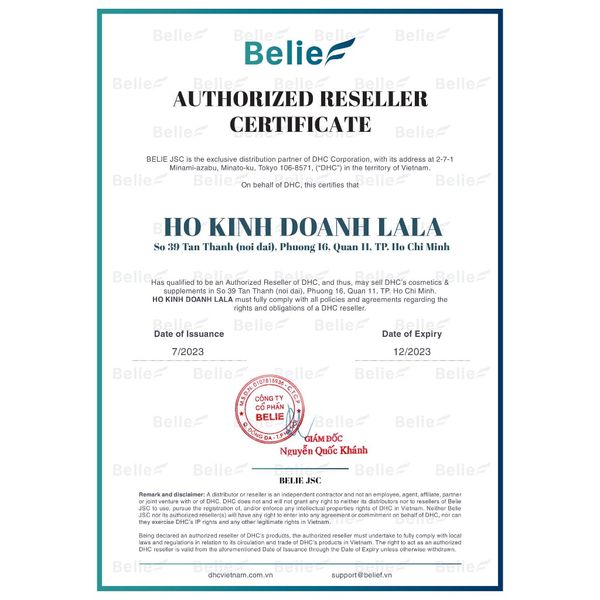 Viên Uống Vitamin B Tổng Hợp DHC Vitamin B Mix 30 Ngày Và 90 Ngày