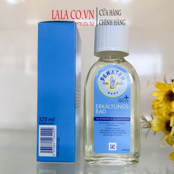 Tinh dầu tắm chống cảm cúm Penaten Đức chai 125ml