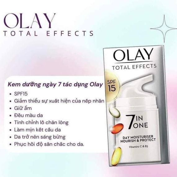 Kem dưỡng Olay Total Effects 7 In 1 Moisturiser 37ml UK (sản xuất Ba Lan)
