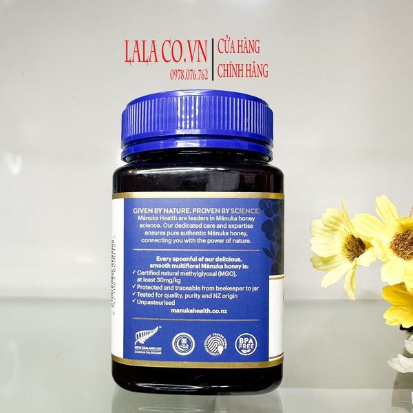 Mật ong Manuka - Honey Manuka Health MGO 30+ New Zealand Hộp 250g / 500g