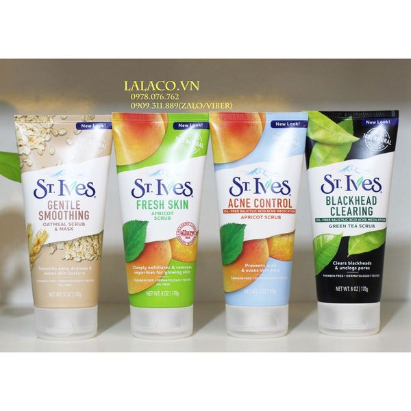 [ Tuýp 170g ] Sữa rửa mặt tẩy da chết St.ives