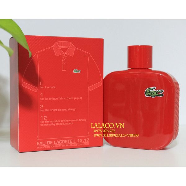 Nước hoa Nam Lacoste L.12.12 Rouge Red 100ml