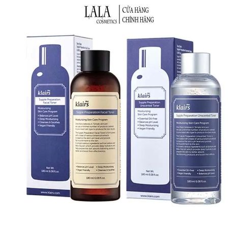 Nước hoa hồng Dear, Klairs Supple Preparation Unscented Toner 180ml