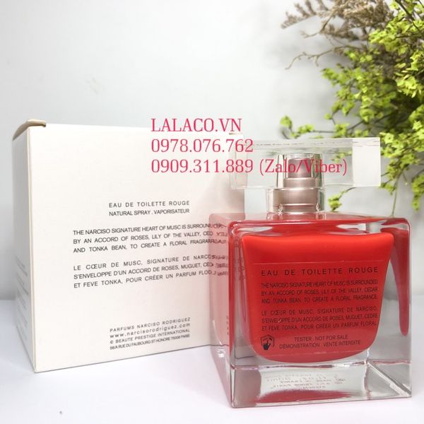 [Tester] Nước hoa Nữ Narciso Rodriguez Rouge Eau de Toilette 90ml