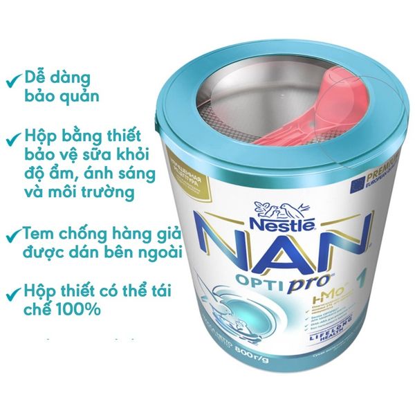 [HSD 05.2025] Sữa Nan Nga Optipro Nestle Số 1, 2, 3, 4 - Sữa Bột Công Thức 800g