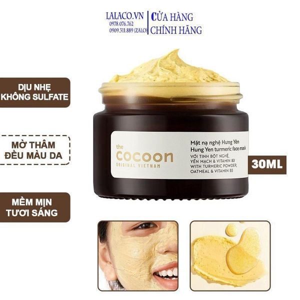 Mặt nạ nghệ Hưng Yên Cocoon giúp da rạng rỡ & mịn màng 30ml