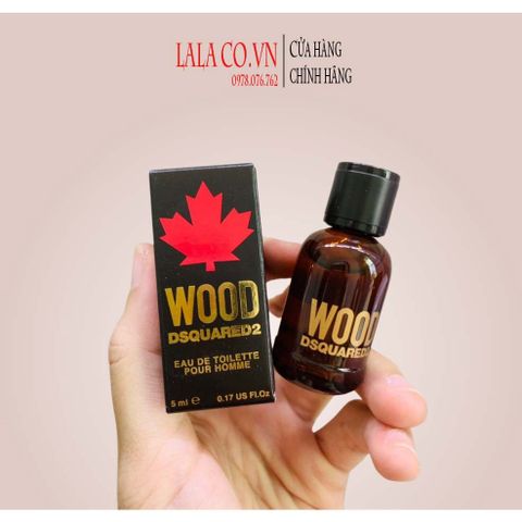 [ Mini ] Nước hoa nam DSQUARED² Wood Pour Homme EDT 5ml
