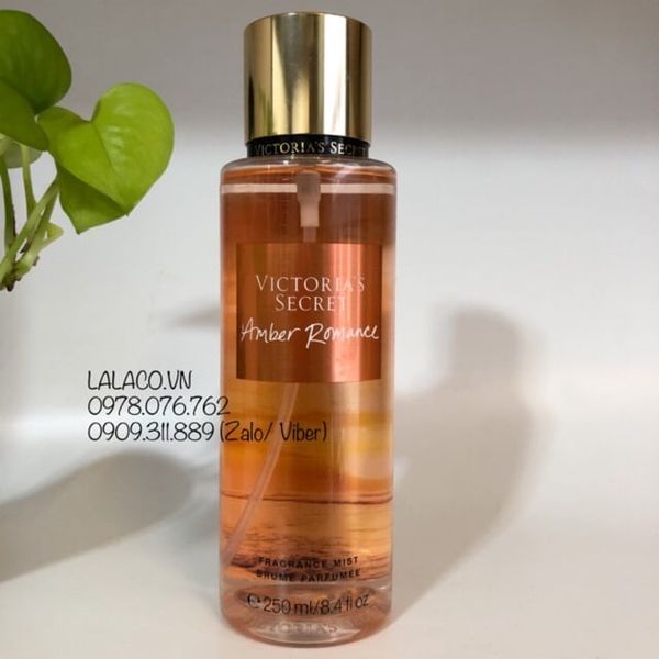 Xịt toàn thân Victoria Secret Amber Romance Fragrance Mist 250ml
