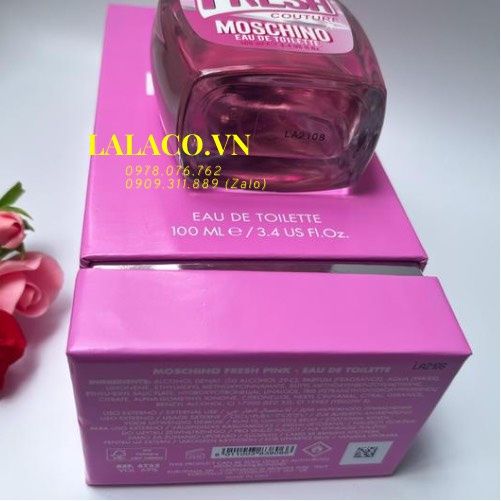 Nước hoa Nữ Moschino Fresh Pink Couture EDT 100ml; ngọt ngào của bưởi hồng và quyến rũ của xạ hương