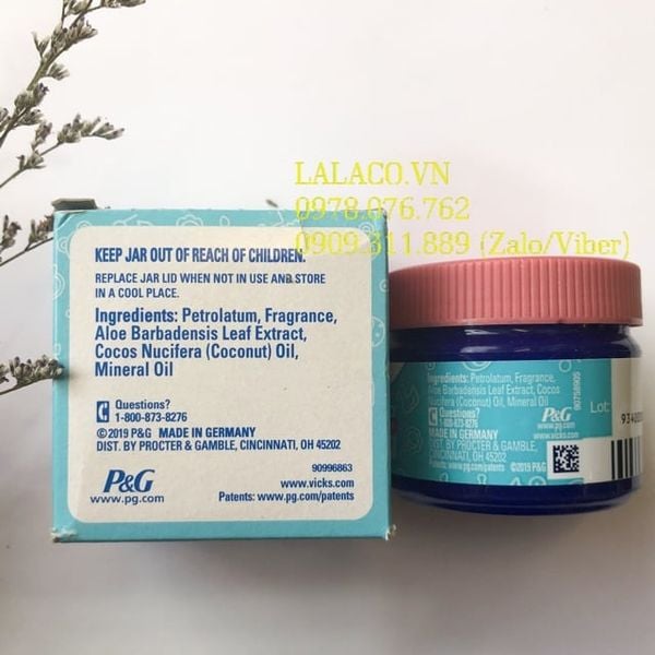 Kem bôi giữ ấm ngực BabyBalsam và BabyRub Vicks (50g)