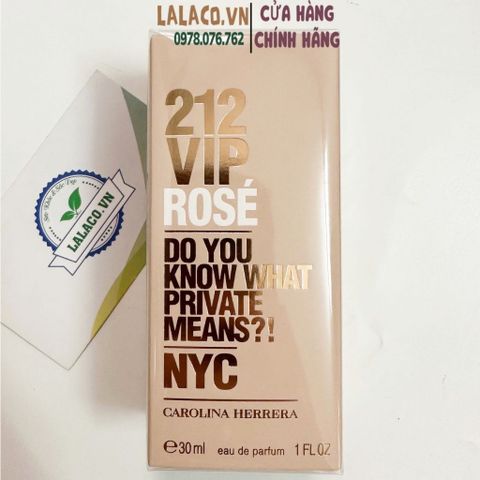 [30ml] Nước Hoa Nữ Carolina Herrera 212 VIP Rose Eau De Parfum