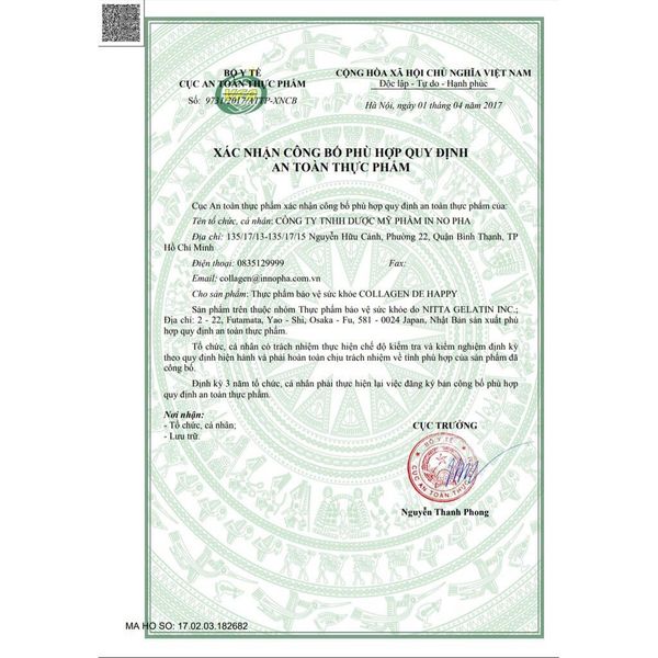 [ Xấu hộp - Hộp 10 lọ ] Nước uống Collagen De Happy 10000mg Nhật Bản