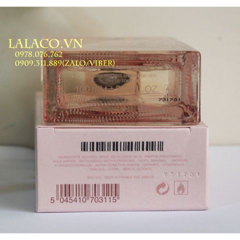 Nước hoa Nữ Burberry Brit Sheer For Her 100ml Eau De Toilette; trẻ trung, thanh lịch