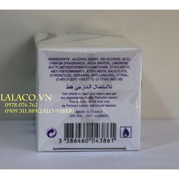 Nước Hoa Nữ Jeanne Lanvin Couture 30ml