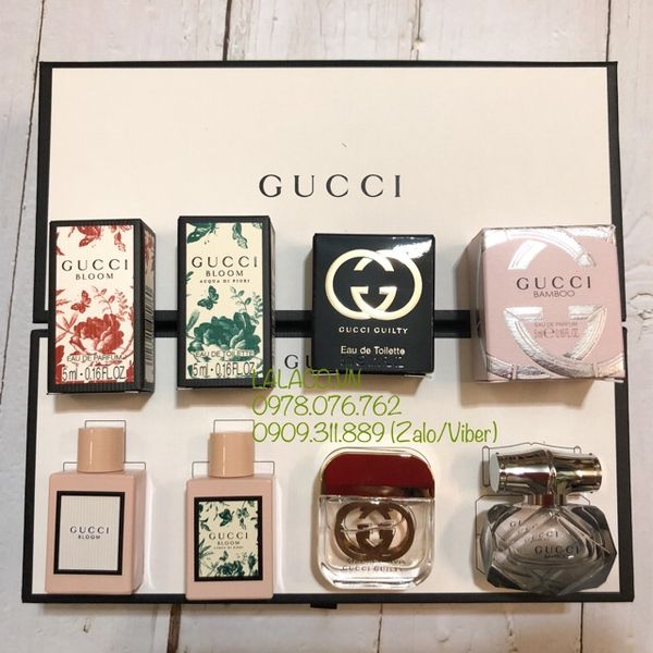 Bộ Nước Hoa Mini Gucci 4 Chai Cho Nữ