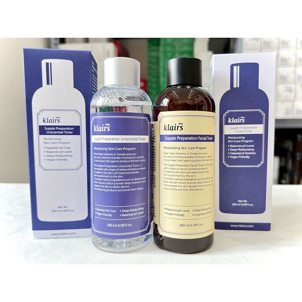Nước hoa hồng Dear, Klairs Supple Preparation Unscented Toner 180ml