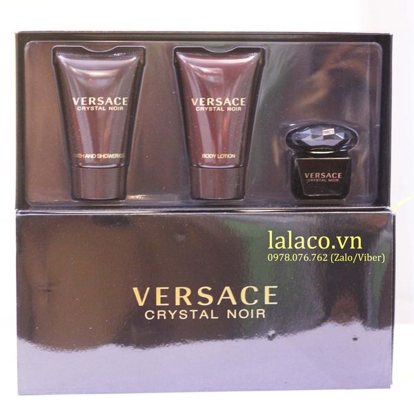 Bộ nước hoa Giftset Mini Versace Crystal Noir