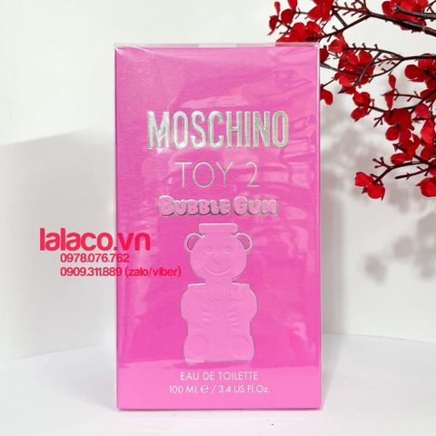 [100ml] Nước Hoa Nữ Moschino Toy 2 Bubble Gum - gấu hồng