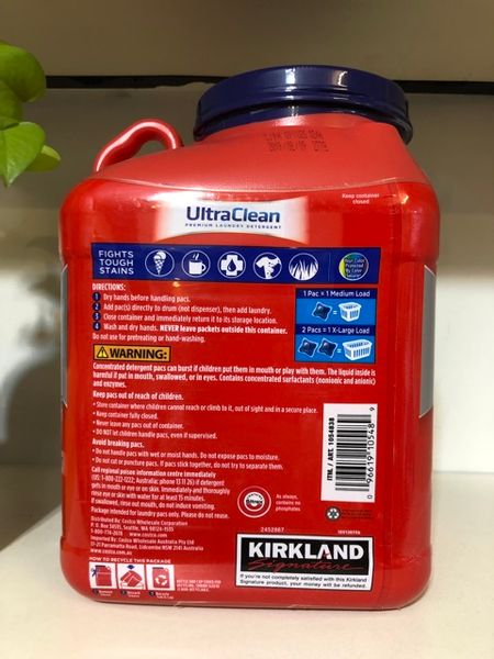 [Mẫu mới] Viên Giặt Quần Áo KIRKLAND ULTRA CLEAN 152 viên