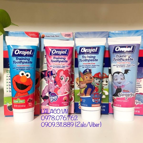 Kem Đánh Răng Nuốt Được Orajel Cho Bé 42.5g Mỹ
