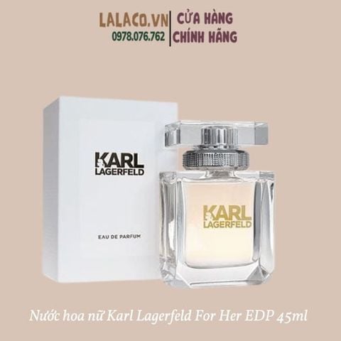 [ Rách seal ] Nước hoa nữ Karl Lagerfeld For Her EDP 45ml của Pháp-mang hương tươi mát, ngọt ngào, quyến rũ, thanh lịch