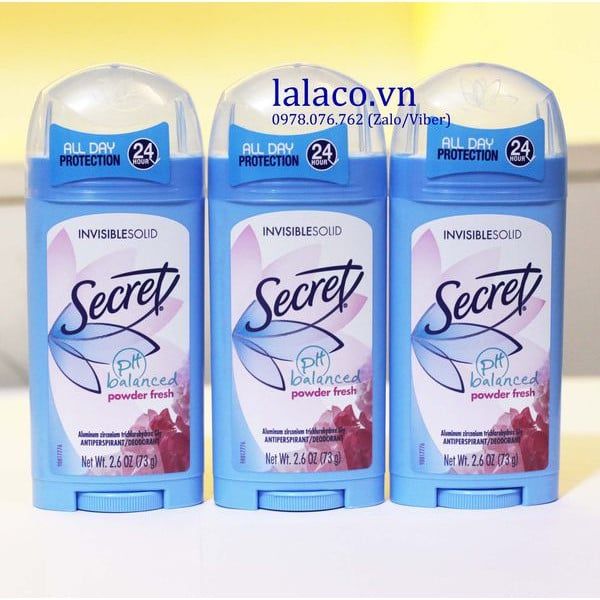 Lăn Khử Mùi Secret Invisiblesolid 73g