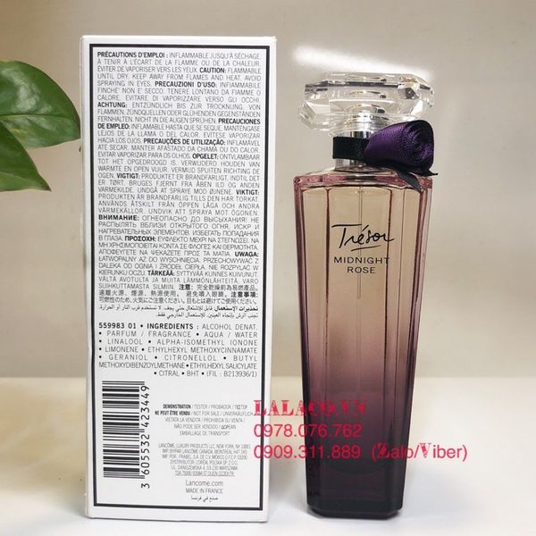 [Tester] Nước hoa Nữ Lancome Tresor Midnight Rose EDP 75ml - Hàng Pháp