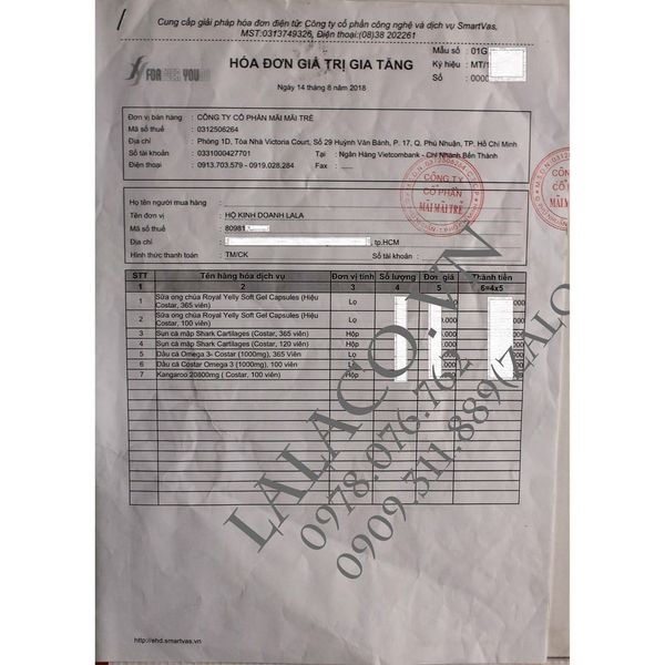 Sữa Ong Chúa Úc 1610mg - Costar Royal Jelly 1610mg