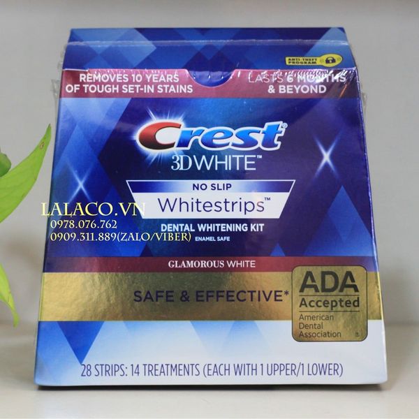 Hộp Miếng dán Crest 3D White Glamorous (New Packaging – Hộp 14 ngày)