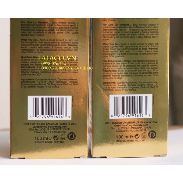 Dầu Dưỡng Tóc OGX Renewing Argan Oil Of Morocco 100ml