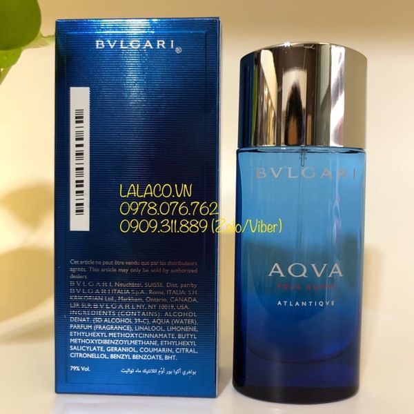 [30ml] Nước hoa Nam BVLGARI Aqva Pour Homme Atlantiqve