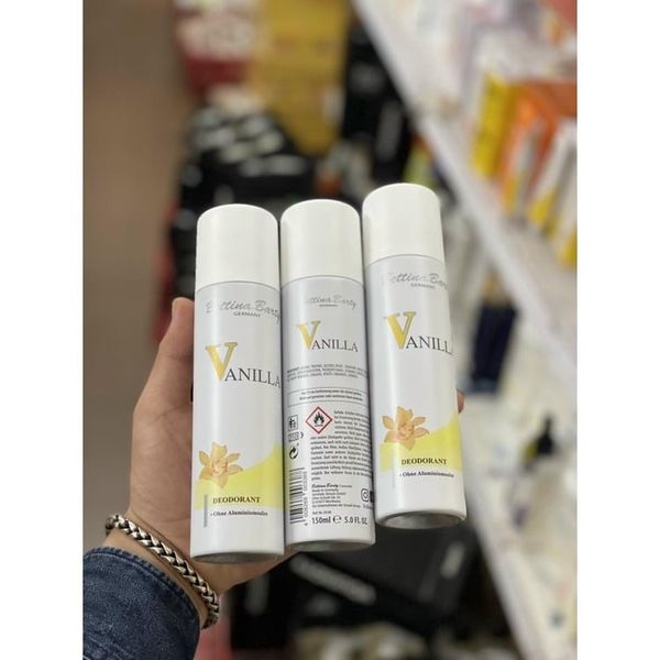 Xịt nước hoa toàn thân của Đức Bettina Barty Germany Vanilla