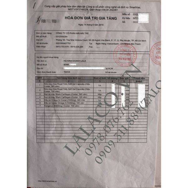 Sữa Ong Chúa Úc Costar Royal Jelly 1450mg