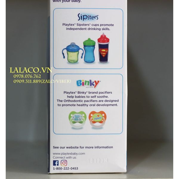 Bình sữa Playtex VentAire cổ rộng 266ml cho bé Mỹ