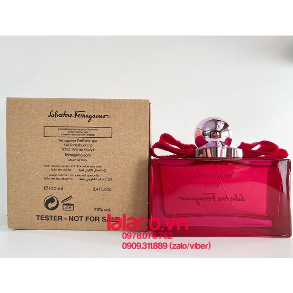 [Tester] Nước Hoa Nữ Salvatore Ferragamo Signorina Ribelle Eau de Parfum 100ml - sig đỏ