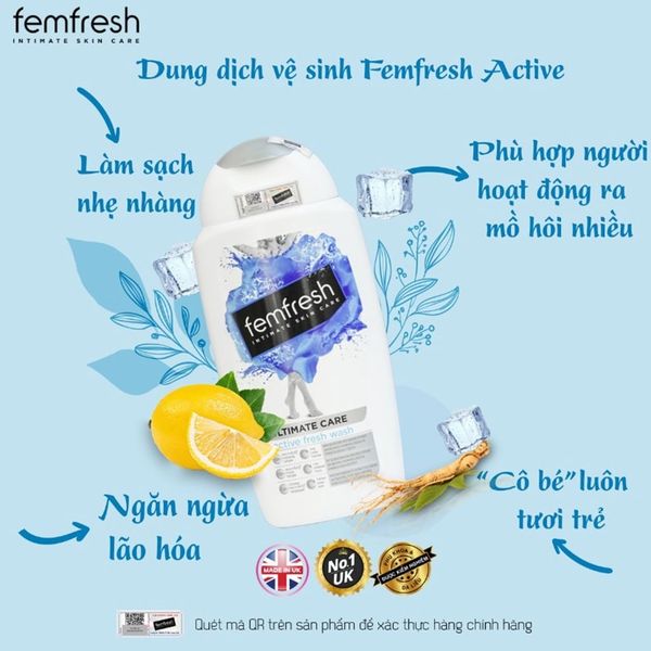 Dung Dịch Vệ Sinh Femfresh Ultimate Care Soothing Wash 250ml Soothing Wash